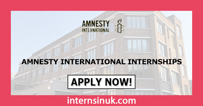 Amnesty International Internship Open Positions